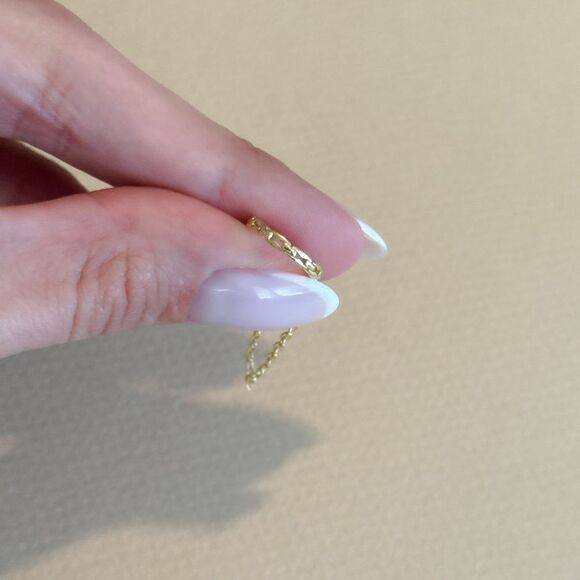 Chain drop cuff earrings M1251 - Picture 4 of 4